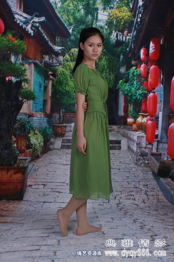 典雅倩影 - 285-绿裙伊娜 第 56 张图片