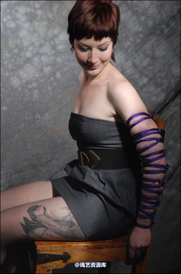 simplytied - Purple rope chair tie 第 4 张图片