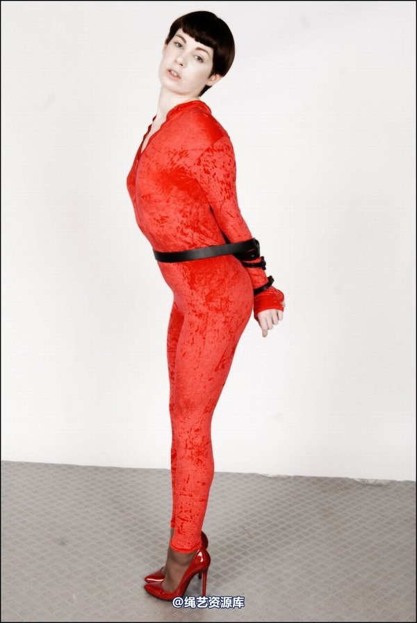 simplytied - Fawnya Red catsuit part 2 第 21 张图片