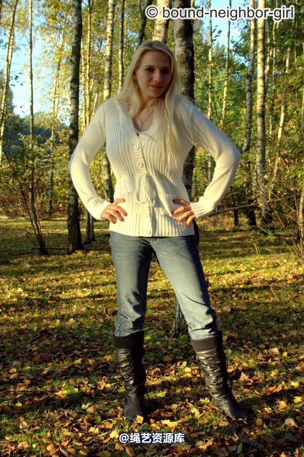 bound-neighbor-girl - Bambi - Tied up in the autumn woods Part 2 第 1 张图片