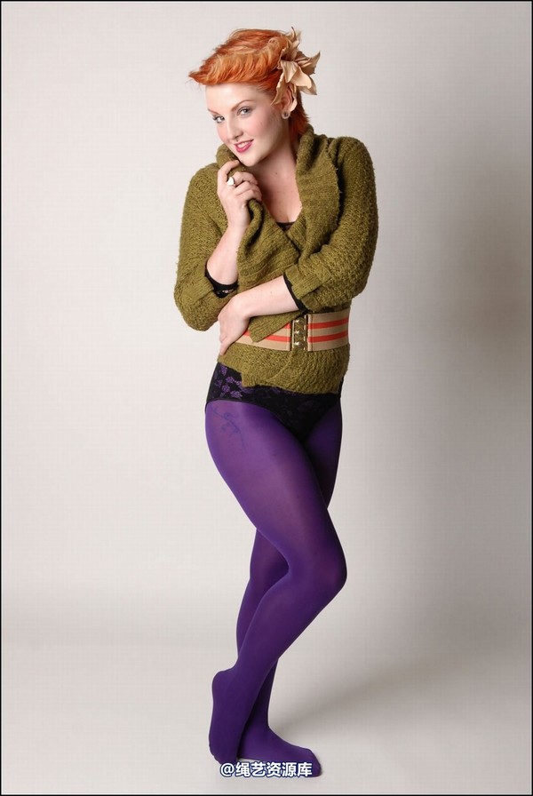 simplytied - RR in purple tights 第 1 张图片