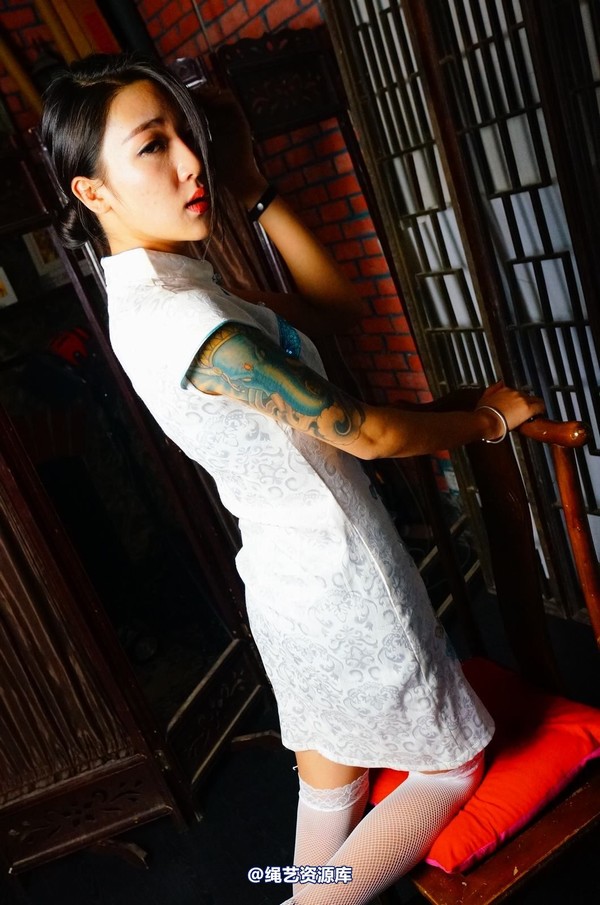 dk13美束馆 - 9.19-红袖白旗袍A-110P 第 87 张图片
