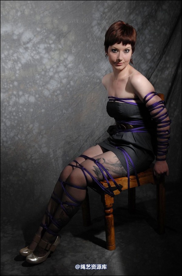 simplytied - Purple rope chair tie 第 13 张图片