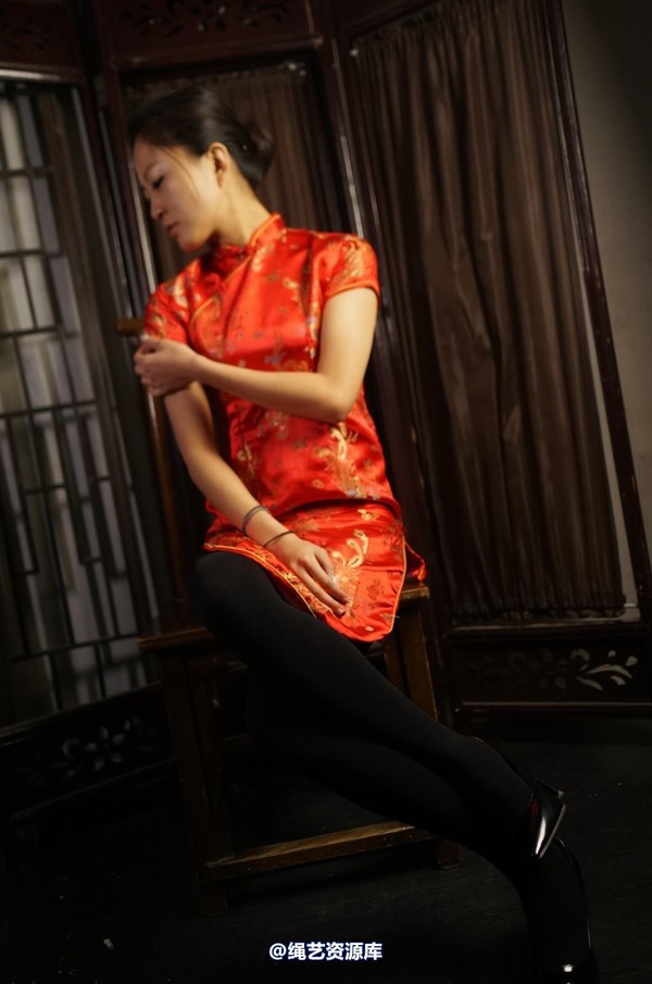 dk13美束馆 - 1.8-欢欢红旗袍-120P 第 13 张图片