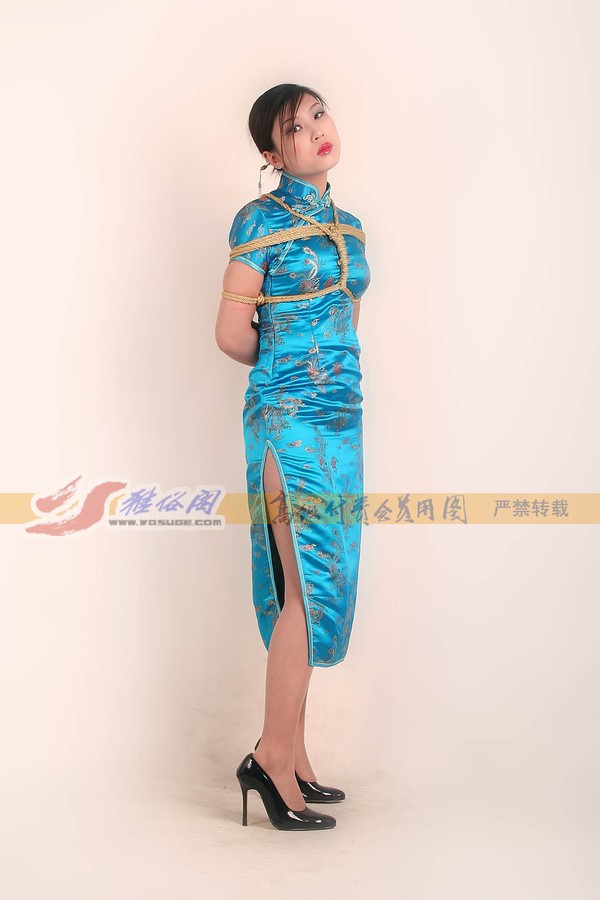 雅俗阁 - 20060405雅柔蓝色旗袍 第 42 张图片