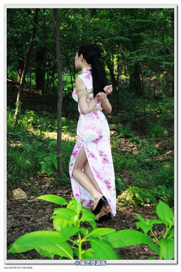 神艺缘 - 293-树林里的旗袍少女 第 46 张图片