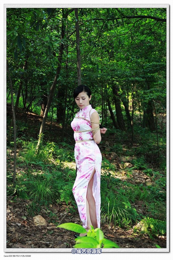 神艺缘 - 293-树林里的旗袍少女 第 48 张图片