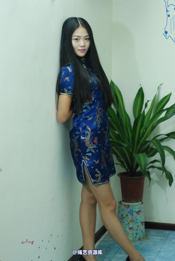 唯美之家 - 新模雅静蓝旗袍 第 86 张图片