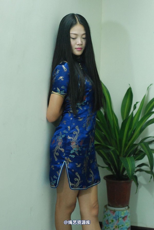 唯美之家 - 新模雅静蓝旗袍 第 82 张图片