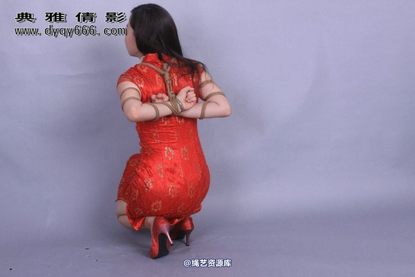 典雅倩影 - 056-书容旗袍捆绑 第 6 张图片