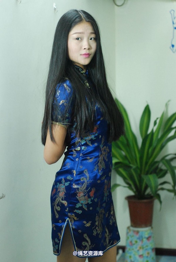 唯美之家 - 新模雅静蓝旗袍 第 52 张图片