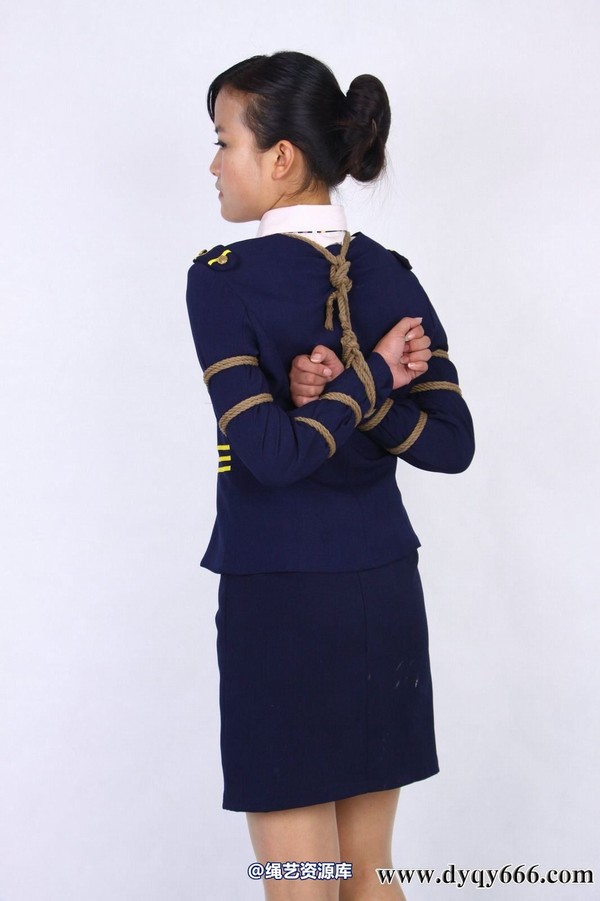 典雅倩影 - 418-紫红空姐服 第 40 张图片