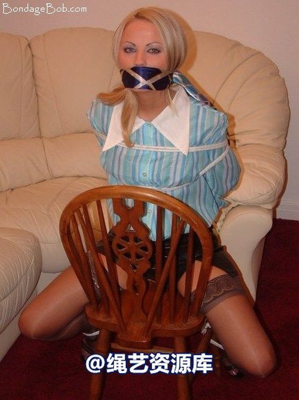 bondagebob - Jasmine Sinclair 70s chair tie 第 24 张图片