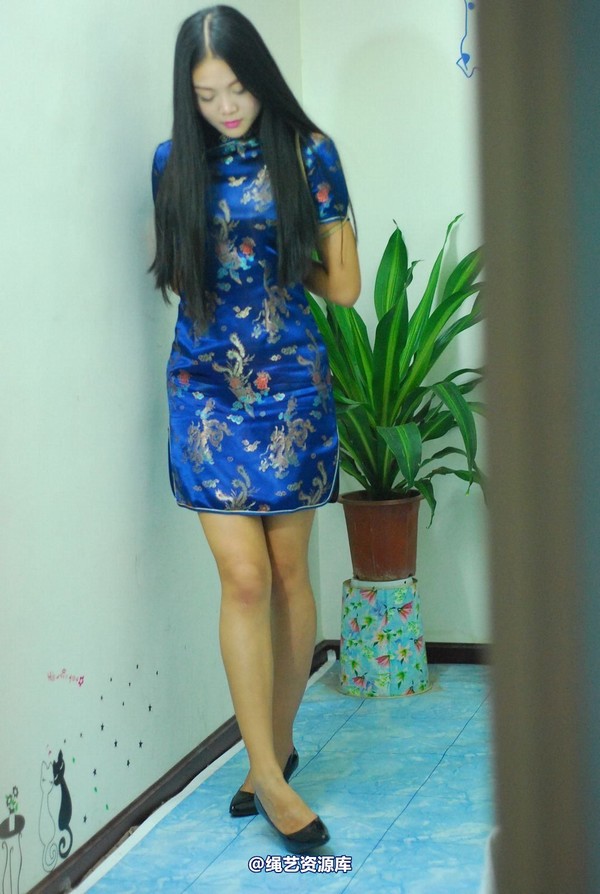 唯美之家 - 新模雅静蓝旗袍 第 217 张图片