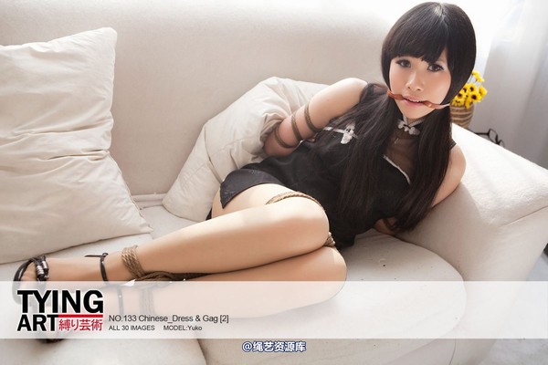 禁忌摄影 - NO.133 Chinese_Dress & Gag 2 - Yuko 第 1 张图片