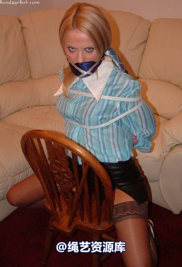 bondagebob - Jasmine Sinclair 70s chair tie 第 11 张图片