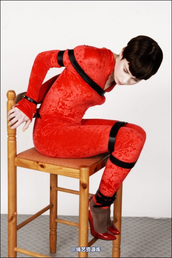 simplytied - Fawnya Red catsuit part 2 第 30 张图片