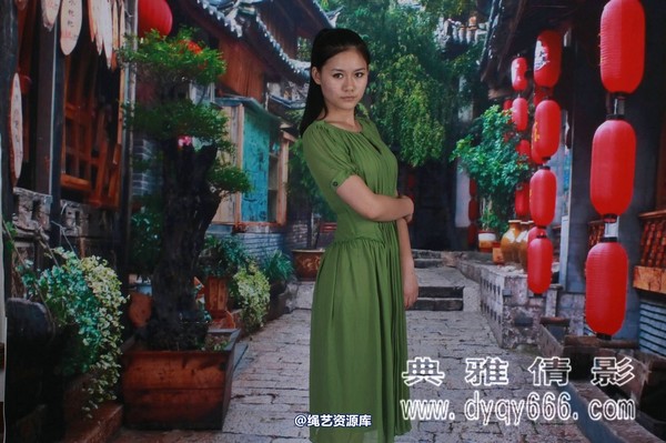 典雅倩影 - 285-绿裙伊娜 第 5 张图片