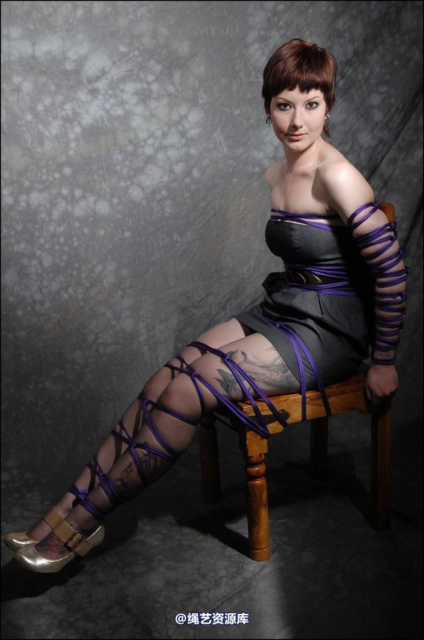 simplytied - Purple rope chair tie 第 10 张图片