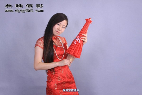 典雅倩影 - 056-书容旗袍捆绑 第 2 张图片