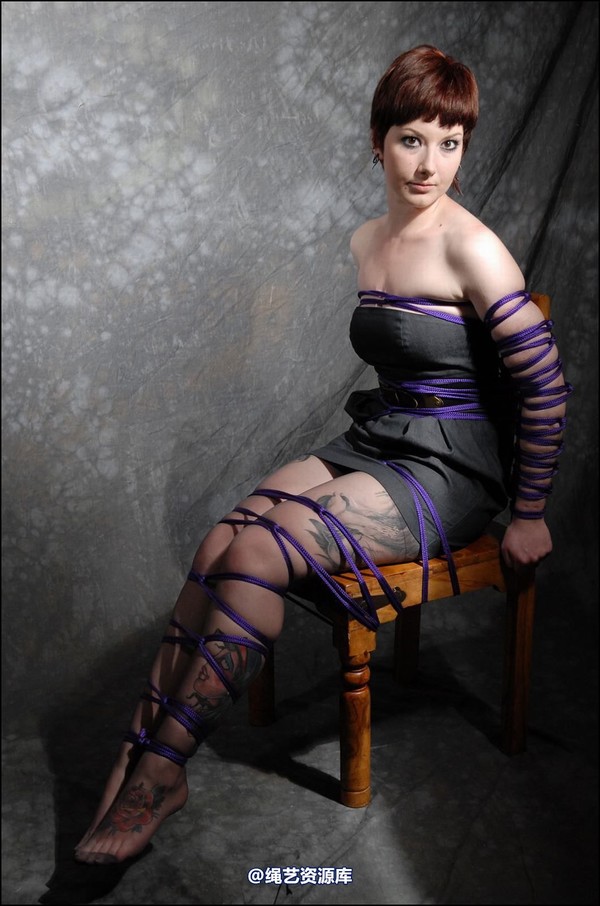simplytied - Purple rope chair tie 第 20 张图片