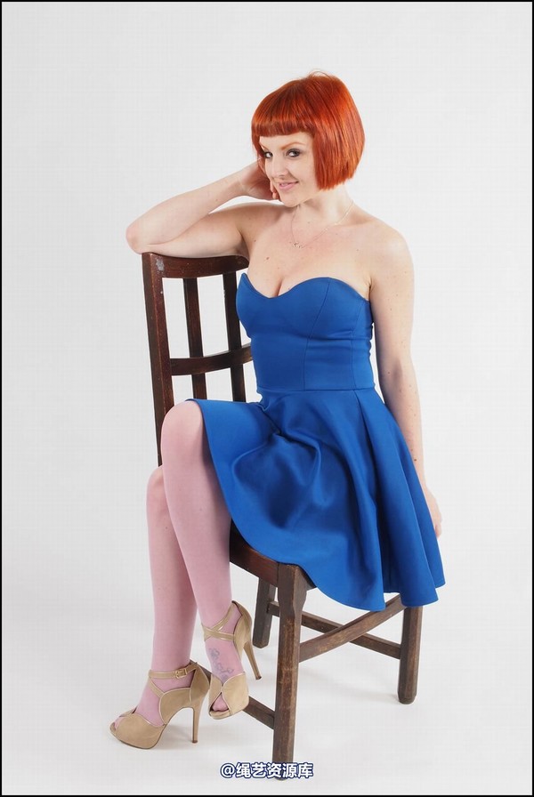 simplytied - RR in blue dress 第 1 张图片