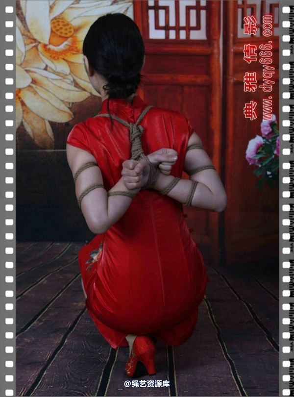 典雅倩影 - 223-映寒红旗袍 第 60 张图片