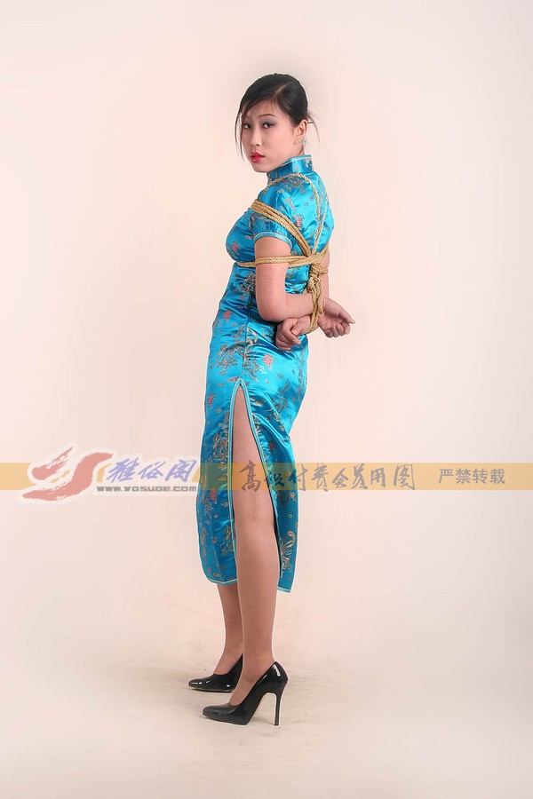 雅俗阁 - 20060405雅柔蓝色旗袍 第 35 张图片