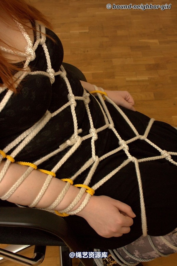 bound-neighbor-girl - Caprice - Office bondage 3 第 3 张图片