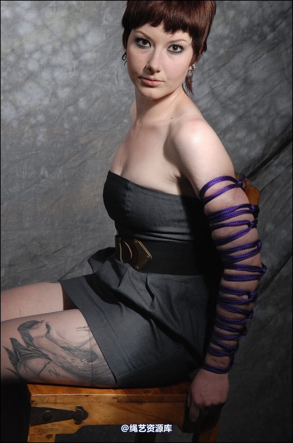 simplytied - Purple rope chair tie 第 3 张图片