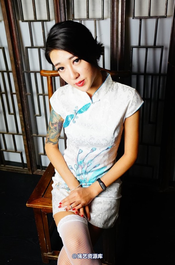 dk13美束馆 - 9.19-红袖白旗袍A-110P 第 21 张图片