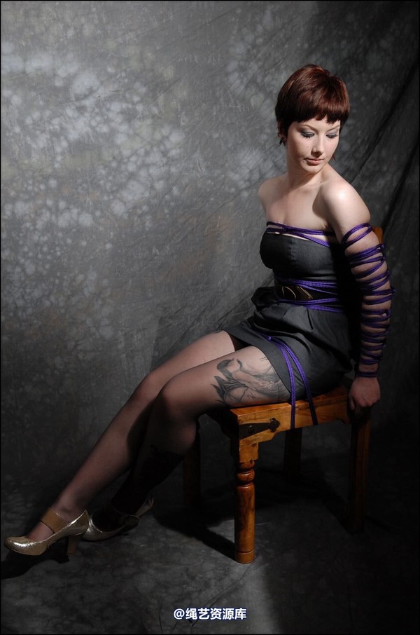 simplytied - Purple rope chair tie 第 9 张图片