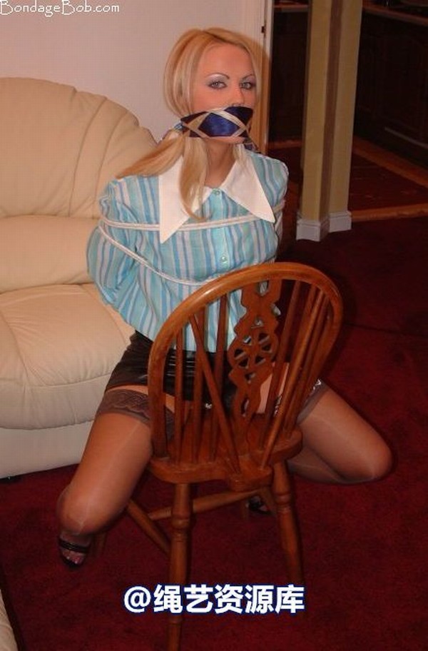 bondagebob - Jasmine Sinclair 70s chair tie 第 27 张图片
