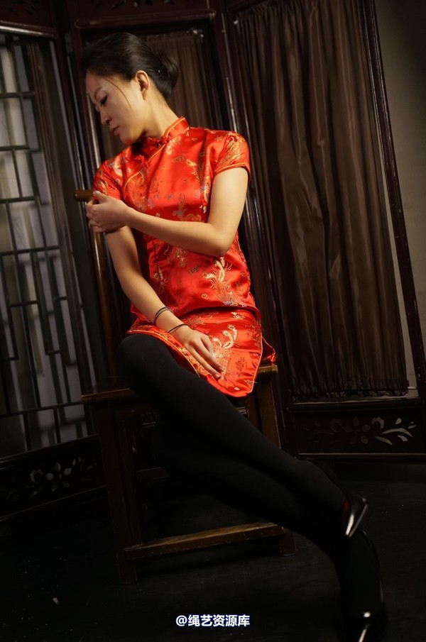 dk13美束馆 - 1.8-欢欢红旗袍-120P 第 12 张图片
