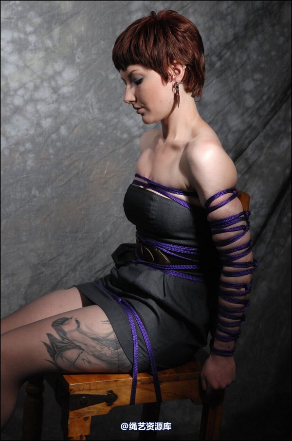 simplytied - Purple rope chair tie 第 7 张图片