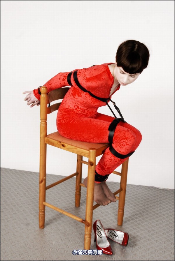 simplytied - Fawnya Red catsuit part 2 第 39 张图片