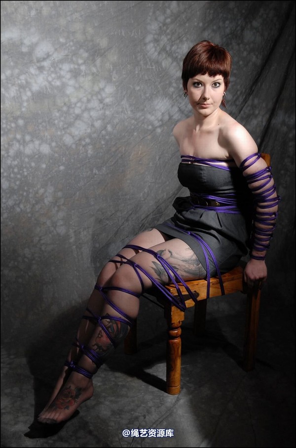 simplytied - Purple rope chair tie 第 19 张图片