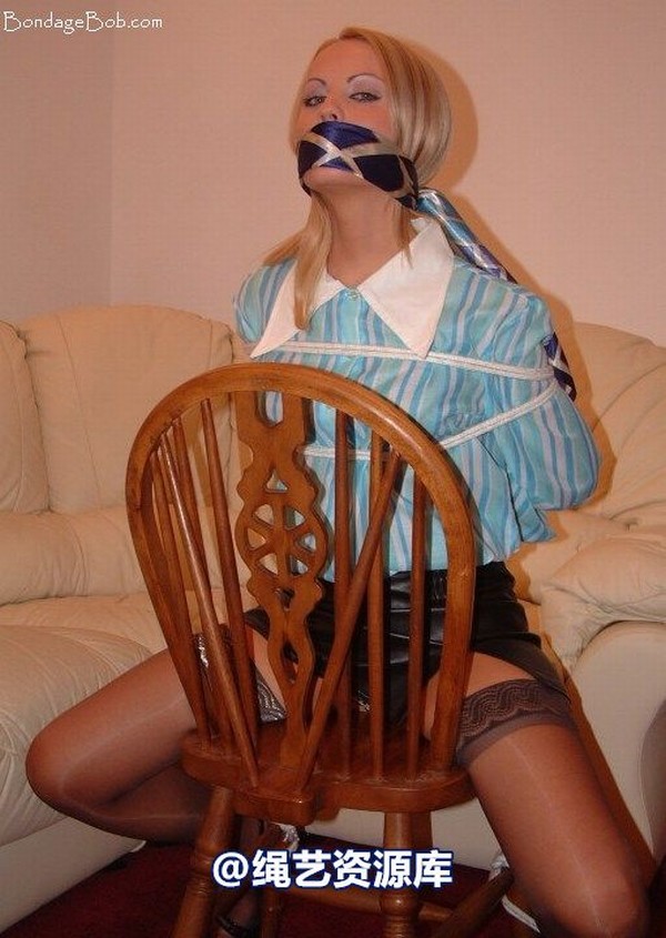 bondagebob - Jasmine Sinclair 70s chair tie 第 25 张图片