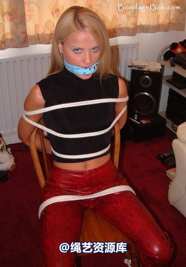 bondagebob - Jasmine Sinclair Chair tied 第 3 张图片