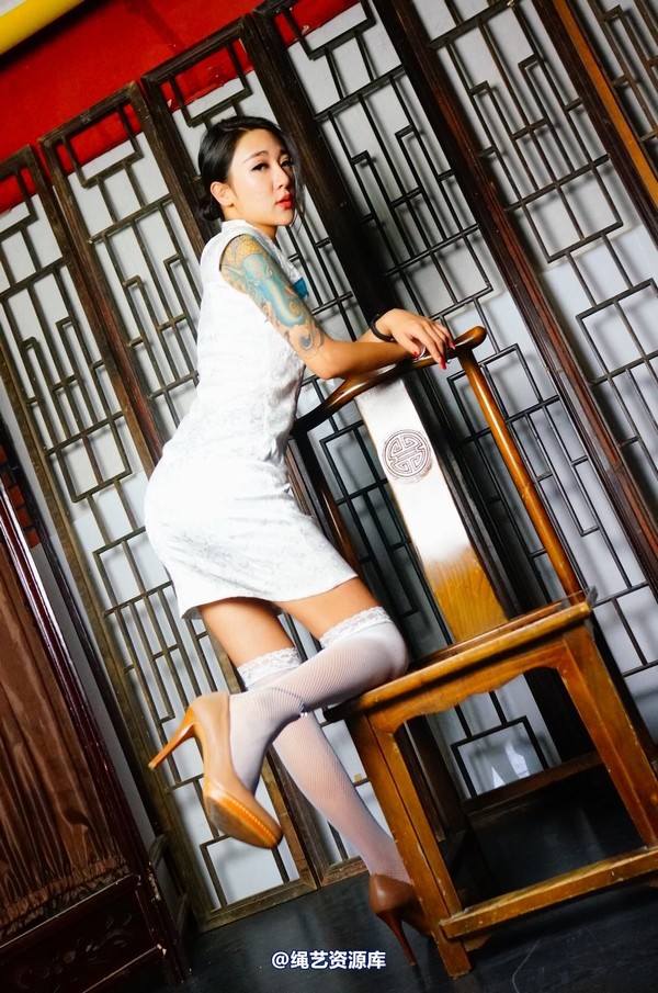dk13美束馆 - 9.19-红袖白旗袍A-110P 第 46 张图片