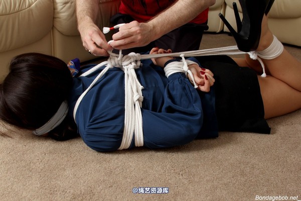 bondagebob - Briony M First Hogtie 第 92 张图片