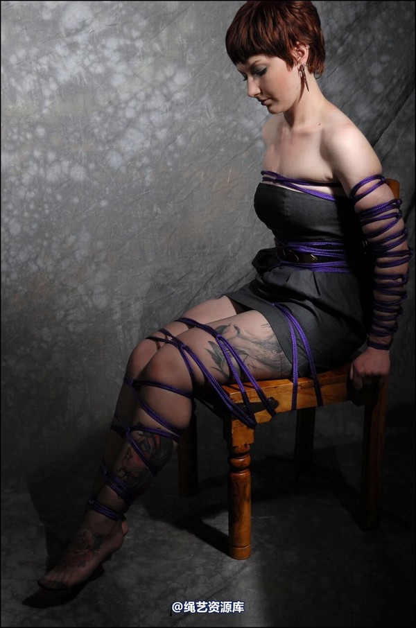 simplytied - Purple rope chair tie 第 22 张图片