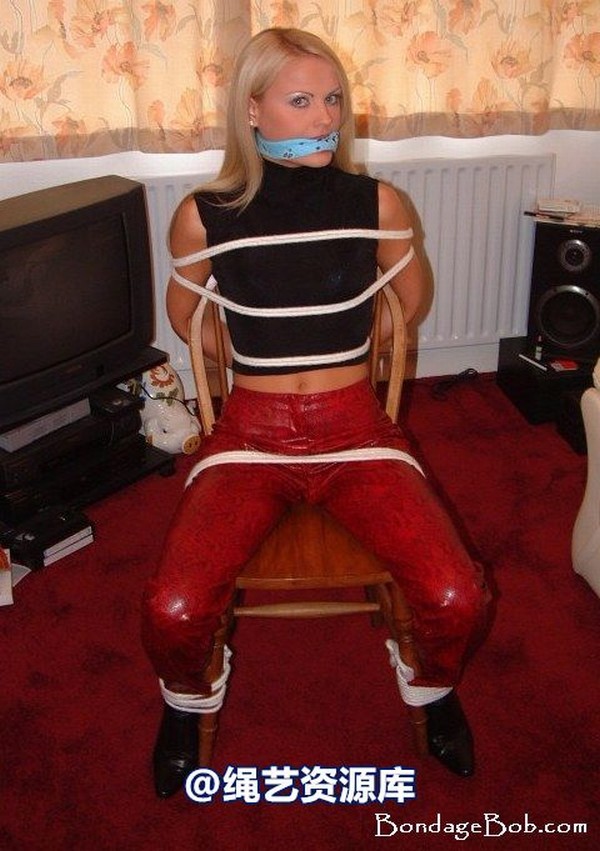 bondagebob - Jasmine Sinclair Chair tied 第 12 张图片