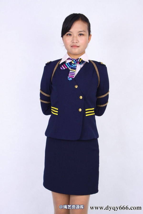 典雅倩影 - 418-紫红空姐服 第 30 张图片