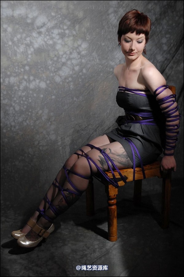 simplytied - Purple rope chair tie 第 12 张图片