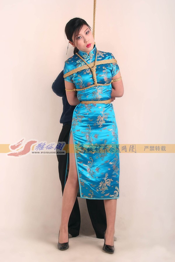 雅俗阁 - 20060405雅柔蓝色旗袍 第 61 张图片