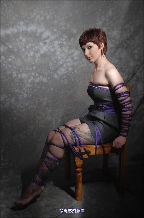 simplytied - Purple rope chair tie 第 23 张图片