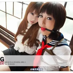 禁忌摄影 - No.092 OL & School Girl 2 - Dimdim & Shiryl 相册封面，共 39 张图片